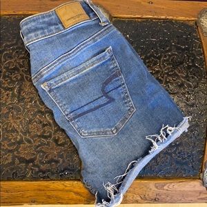 American Eagle High Rise Jean Shorts